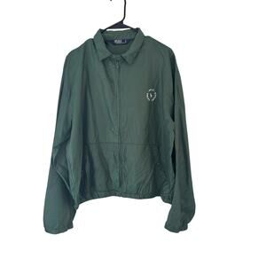 Vtg Polo Ralph Lauren Green Zip Front Windbreaker Jacket Men’s L